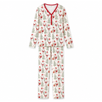 Women's Christmas Santa Bamboo Pajama Set