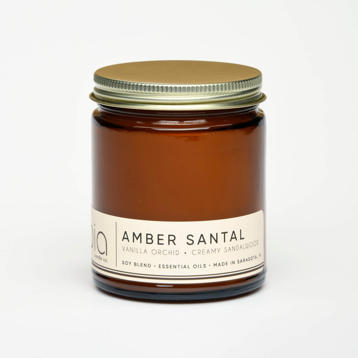 Amber Santal Soy Candle