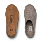 Kyrgies Molded Sole Wool Slippers, Low Back